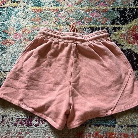 Blank NYC Shorts Women Terry Cloth Zip Pockets Elastic Waist Drawstrings Size S - Picture 2 of 5